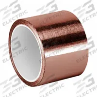 TAPECASE Conductive Electrical Tape: 2 in Wd, 6 yd Lg, 3.5 mil Thick, Copper Foil, Acrylic (MPN 15D567)