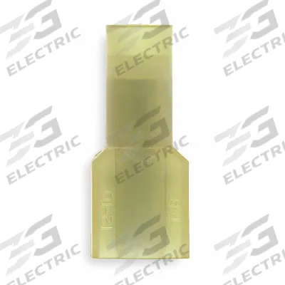 STA-KON Wire Disconnect: Male Tab, Yellow, Nylon, Full Coverage - Fully Insulated Quick Disconnects