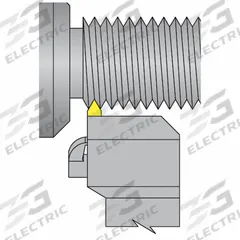 DORIAN Indexable Thread Turning Tool Holder (MPN 73310158354)