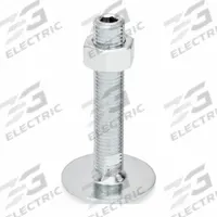 JW WINCO Male-End Leveling Mount: Swiveling Stud, 5/8"-11 Thread Size, 2.36 in, 2,248 lbf Capacity (MPN 40-60-5/8X11-100-A0-UK). Key specifications — Base Shape: Round; Load Capacity: 2,248 lbf; Includes: Nut.
