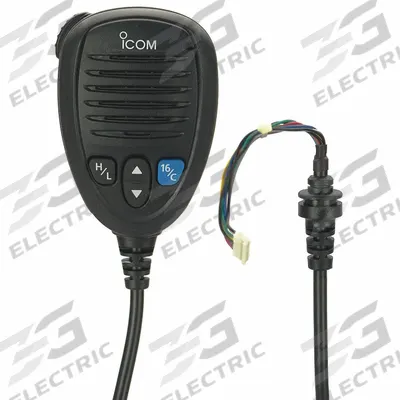 ICOM Speaker Microphone: Fits Icom, For M424G Series, 17 in Cord, Push To Talk - ICOM-Compatible Microphones & Speakers