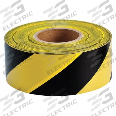 APPROVED VENDOR Barricade Tape: 1,000 ft Lg, 3 in Wd, No Legend Legend - Pattern Barrier Tape