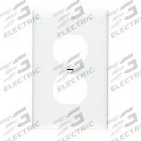 LEGRAND Wall Plate: Duplex Outlet, 1 Gang, White, Jumbo Size (MPN TPJ8W). Key specifications — Brand: LEGRAND; Material: Nylon.