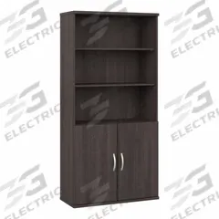 BUSH BUSINESS FURNITURE Bookcase: Dark Gray, Laminate/Wood, 72 3/4 in Overall Ht, 5 Shelves (MPN STA010SG). Key specifications — Material: Wood; Brand: BUSH BUSINESS FURNITURE; Color: Dark Gray.