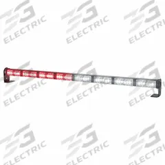 CODE 3 Warning and Directional Light Stick: Combo Warning and Directional Light, Red/White, Clear (MPN MTS835MC-RW). Key specifications — Brand: CODE 3; Lens Color: Clear; Number of Flash Patterns: 41; Installation Type: Removable; Operating Voltage: 12 to 24V.