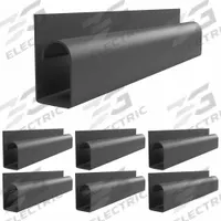 ELECTRIDUCT Raceway: Black, 16 in Lg, 1 1/8 in Wd, 2 1/4 in Ht, Adhesive Mounting (MPN SR-ED-H-LG-16-6PK-BK). Key specifications — Color: Black; Brand: ELECTRIDUCT; Mounting Style: Adhesive.