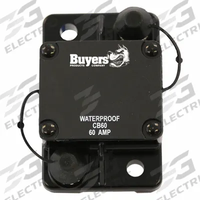 BUYERS PRODUCTS Automotive Circuit Breaker: CB, 42V DC, 60 A at 42V DC - Surface Mount Automotive Circuit Breakers