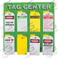 ZING Tag Center: Lockout Station, No Padlocks, Lockout Station, Lockout Board (MPN 2670). Key specifications — Visibility Inside: Board Only; Station Type: Lockout Station; Mounting Location: Wall; Portable: No; Material: Plastic; Cover Type: Open Front; Filled: No; Brand: ZING.