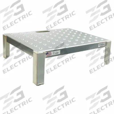 NEW AGE INDUSTRIAL Work Platform: 8 in Platform Ht - Max, 24 in Platform Wd, 20 in Platform Dp - Single-Step Work Platforms