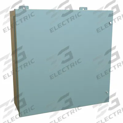 HAMMOND Enclosure: Steel, 20 in x 20 in x 7 in, NEMA 12, w/Panel, Solid Cover - Steel Dust-Tight Enclosures