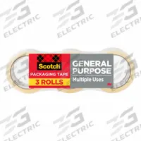 SCOTCH Packaging Tape, PK 3: 2.2 mil Tape Thick, 2 in x 55 yd, 2 in, Clear, 3350, Medium-Duty, 3 PK (MPN 3350-3). Key specifications — Tape Series: 3350; Brand: SCOTCH.