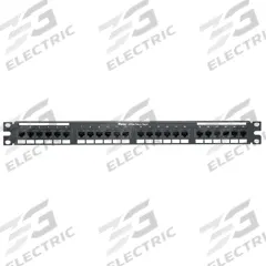 PANDUIT Patch Panel: Flat, 1 Rack Units, 24 Ports, 5e, IDC, Type 3 & Type 4 PoE, Steel, DP245E88TGY. Key specifications — Brand: PANDUIT; Compatible Cable Performance Category: 5e; Material: Steel; _Access Type: Rear Access; _Port Labeling: Front Numbered; _Power Over Ethernet: Type 3 & Type 4 PoE; _Rear Termination: IDC; _Series: Data-Patch.