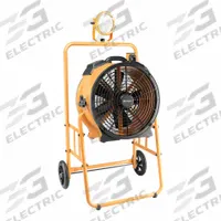 XPOWER Cooling Fan: 18 in Blade Dia, 1/3 hp Motor Horsepower, 5 Speeds, Non-Oscillating, Cooling Fan (MPN FA-420K6-Yellow). Key specifications — Brand: XPOWER; Housing Material: ABS; Number of Speeds: 5; Voltage: 115V AC.