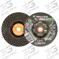 WALTER SURFACE TECHNOLOGIES Depressed Center Grinding Wheel: Type 29, 5" x 1/4" x 5/8"-11, 36 Grit (MPN 15L503). Key specifications — Series: Flexcut; Brand: WALTER SURFACE TECHNOLOGIES.