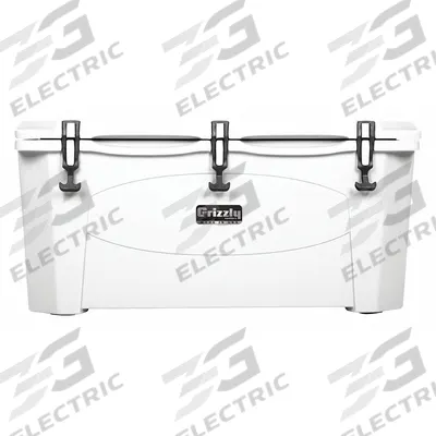 GRIZZLY COOLERS Marine Chest Cooler: White, 160 Cans, 165 qt Cooler Capacity - Heavy-Duty Chest Coolers
