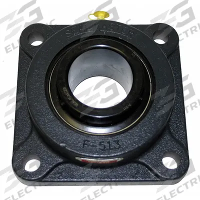 SEALMASTER 4 Bolt Flange Bearing: Radial Ball, 1 in Bore, Cast Iron, Set Screws - General Purpose Flange-Mount Ball Bearings