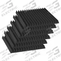 AURALEX Acoustic Foam: 1.1 NRC, Gray, 24 in Overall Lg, 24 in Overall Wd, 4 in Thick (MPN 4SF22CHA-HP). Key specifications — Manufacturer Part Number: 4SF22CHA-HP; Brand: AURALEX; Color: Gray; Fire Resistance Standards: UL-94 HF-1; Form Factor: Panel; Material: Foam; Mounting Location: Wall Surface.