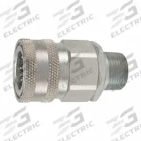 PARKER Coupler: 1/4 in, Steel, 6,500 psi Max. Working Pressure @ 70 F, 1/4"-18 Thread Size, Nitrile (MPN VHC4-4MSL). Key specifications — Thread Size: 1/4"-18; Seal Material: Nitrile; Brand: PARKER.