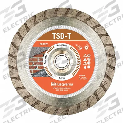 HUSQVARNA Diamond Saw Blade: Brick/Granite/Marble, 5 in Blade Dia., Wet/Dry, Good - Masonry-Cutting Blades