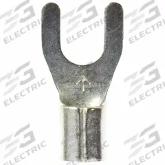 3M Fork Terminals: Bare, #10 Stud Size, 12 AWG – 10 AWG Wire Range, Std Fork, 600 V (MPN M10-10FK). Key specifications — attr1307963: M10-10FK; attr1307967: 3M.