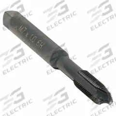 CLEVELAND Spiral Point Tap: M7x1 Metric, 6H, 3 Flute, Plug Chamfer, Black Oxide Cobalt (MPN C86239)