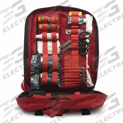 Backpack Responder Kit: 506 Components, Nylon, Bag, Red, No Medication Included, Nylon (MPN FA140R-ADV-GR). Key specifications — Brand: ELITE FIRST AID; Adhesive Bandages Included: (100) 1 in x 3 in Bandage Strips; Product Type: Backpack Responder Kit; PPE and Disposal Equipment Included: (5) Pairs Nitrile Gloves; Oral and Inhalant Medicinals Included: (20) Ammonia Inhalants; Tools Included: (6) Scalpel Blades; Topical Medicinals Included: (10) Sting and Bite Wipes; Wound Dressings Included: (10) 2 in x 2 in Gauze Pads.