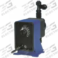 PULSATRON Chemical Metering Pump: Solenoid, 115V AC, 1/5 hp HP, PVC Head, CSPE/PTFE Diaphragm, 10:1 (MPN LC03SA-VVC9-XXX). Key specifications — Brand: PULSATRON; Diaphragm Material: CSPE/PTFE; Reproducibility: ±3.0%; Nameplate Voltage: 115V AC; Check Ball Material: Ceramic; Fitting Material: PVC; Seal Material: FKM.