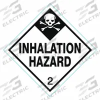 APPROVED VENDOR DOT Container Label: Inhalation Hazard, 4 in x 4 in, 4 in Label Ht, Paper, 500 PK (MPN 8EYG4). Key specifications — Brand: APPROVED VENDOR; Message: Inhalation Hazard.