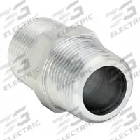 PARKER Metal Pipe Straight: Straight, Steel, 1/2 in x 1/2 in, Male BSPT Threaded x Male NPT Threaded (MPN 1/2 FHF3-S). Key specifications — Brand: PARKER; Maximum Operating Pressure: 6,000 psi; Connector Type: Adapter; (DO NOT SEND) Manufacturer Location: Made in USA; Fitting Pipe Size: 1/2 in x 1/2 in.