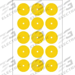 ACCUFORMNMC Gauge Marking Labels: Yellow, Polyester, 15 PK (MPN GML102YL). Key specifications — Label Color: Yellow; Label Material: Polyester.