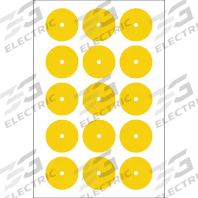 ACCUFORMNMC Gauge Marking Labels: Yellow, Polyester