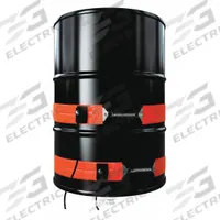 BRISKHEAT Drum Heater: 230V AC, 1,000 W Watts, 0°F to 160°F, Silicone Rubber, IP54, Drums (MPN DHLS23). Key specifications — Brand: BRISKHEAT; Heater Material: Silicone Rubber; For Container Type: Drums; IP Rating: IP54; Environment: Outdoor; Current Rating: 4.2 A.