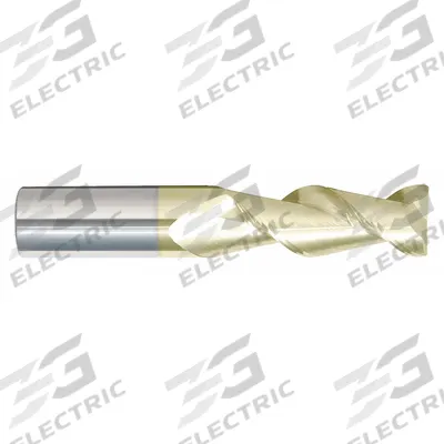 APPROVED VENDOR Corner Radius End Mill: Carbide, ZrN Coated, 2 Flute, 1/8" Mill Dia - Carbide Corner-Radius End Mills for Aluminum