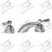 CHICAGO FAUCETS Low Arc Bathroom Faucet: 404, Cast Brass, Polished Chrome Finish, 0.5 gpm Flow Rate (MPN 404-E70ABCP). Key specifications — Includes: Mounting Hardware; Brand: CHICAGO FAUCETS; Series: 404.