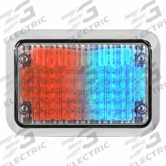 CODE 3 Perimeter Light: Emergency Vehicle Perimeter Light, Blue/Red, 6 W Watt, Clear, LED, Permanent (MPN 65BZRB). Key specifications — Brand: CODE 3; Lens Color: Clear; Number of Flash Patterns: 20; Installation Type: Permanent; Operating Voltage: 12/24V DC; Light Class Rating: SAE Class 2.