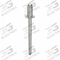 Blind Rivet,1 3/5" L,0.156" dia,PK500: Inch, 1 19/32 in Overall Lg, 19/64 in Body Lg, Dome, 500 PK (MPN U34121.015.0052). Key specifications — Brand: APPROVED VENDOR.
