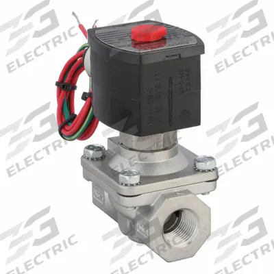 REDHAT Solenoid Valve: 2-Way, Normally Open, 1/2 in Pipe Size, 110V AC/120V AC - 2-Way/2-Position, Normally Open Solenoid Valves