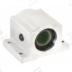 THOMSON Linear Pillow Block Bearing: Single, Self-Aligning, 1 in Inside Dia, TEP 950, FluoroNyliner (MPN FNYBUPB16ALLS). Key specifications — Liner: TEP 950; Material: Aluminum.