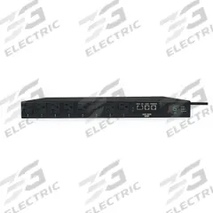 TRIPP LITE PDU with Automatic Transfer Switch: 120V AC, 8 Outlets, NEMA 5-15R, Non-Metered, 1 RU (MPN PDUMH15ATNET). Key specifications — Plug Type: NEMA 5-15P; Brand: TRIPP LITE; Maximum Input Voltage: 120V AC; Receptacle Type: NEMA 5-15R; Mounting Location: Horizontal Rack; Facing: Front.