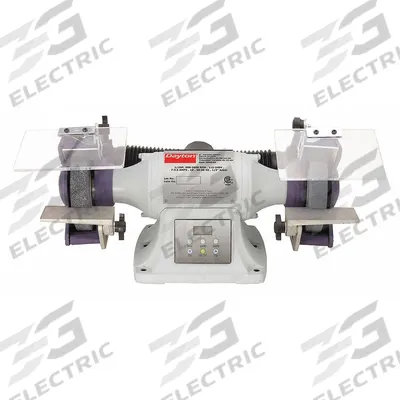 Dayton Bench Grinder: Variable Speed, 1/2 hp, 6 in Max Wheel Dia, 900 RPM to 3,600 RPM - Variable-Speed Bench Grinders with Dust Exhaust Port