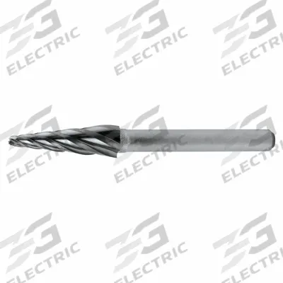 CLE-LINE Carbide Bur: Ball-Nosed Cone, SL-1, Aluminum Cut, 1/4" x 5/8" Head - Aluminum-Cut Ball-Nosed Cone Burs