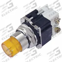EATON Illuminated Push Button: Illuminated, Extended Profile, Metallic, 30 mm, 1NO/1NC (MPN 10250T397LYD24-1). Key specifications — Brand: EATON; Action: Momentary; Series: 10250T; Push Button Material Type: Metallic.