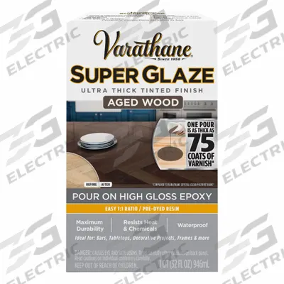VARATHANE Finish: Finish, Interior, 32 fl oz Container Size, Aged Brown - Glaze Coatings
