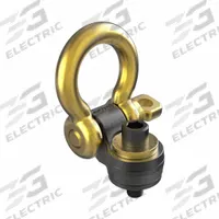 JERGENS Hoist Ring: Pivot/Swivel, Black Oxide-Coated Steel, 3/4"-10, Max. 4,100 lb, 180° Pivot Angle (MPN 47915). Key specifications — Brand: JERGENS; Thread Size: 3/4"-10; Operation: Die-Flipping.
