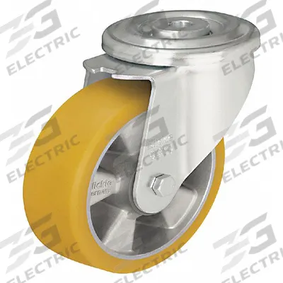 APPROVED VENDOR Bolt-Hole Caster: Swivel, No Brake, Polyurethane, 3 1/16 in Wheel Dia. - Standard Bolt-Hole Casters