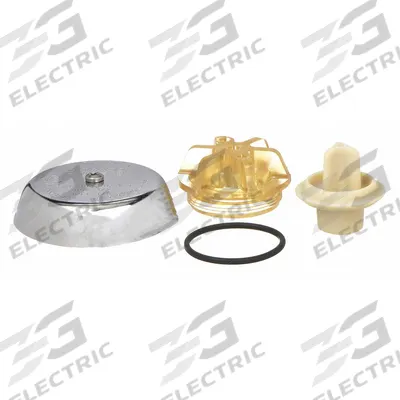 CHICAGO FAUCETS Vacuum Breaker: Plastic/Rubber, Chrome, 125 psi Max. Pressure - Faucet Vacuum Breaker Parts