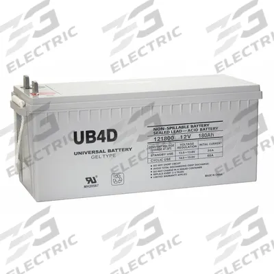 APPROVED VENDOR Sealed Lead Acid Battery: 12V DC, 140 Ah Capacity, 8.43 in Ht, 8.11 in Wd - Gel Sealed Lead Acid Batteries