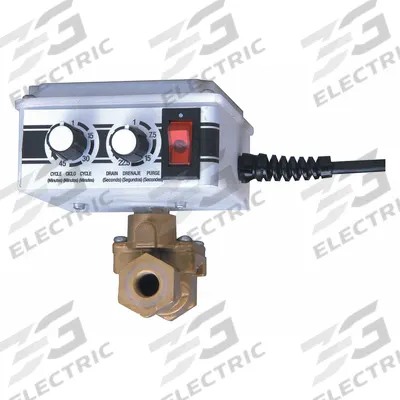 ARROW PNEUMATICS Electronic Tank Drain: 1/4 in Pipe, 1/4 in Drain, 16 scfm - Timed Electric Auto Drain Valve