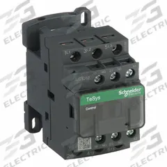 SCHNEIDER IEC Magnetic Contactor: Non-Reversing, 3 Poles, 3NO Contacts, 12 A, 24V AC Coil (MPN LC1D12B7). Key specifications — Brand: SCHNEIDER; Integrated Surge Suppression: No.