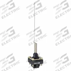 TELEMECANIQUE SENSORS Limit Switch Head: Cat Whisker, Top (MPN ZCKD06). Key specifications — Compatible with Series: XCKS; Actuator Location: Top; Brand: TELEMECANIQUE SENSORS; Action: Momentary; Arm/Operator Material: Non-Metallic.